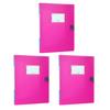 3 Pcs Polypropylene File Folder A4 Letter Size Document Holder Plastic Paper File Folder for School Office Business Home
