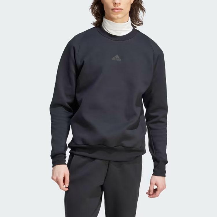 Adidas Sweatshirts Men's Black Crew Neck Moderate Other IN5109