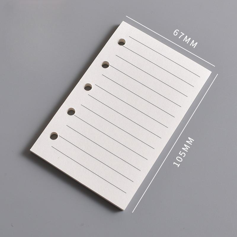 Внутренний лист блокнота M5 Пустая вертикальная линия квадратного блока A8 и Недельный план Одна страница в день для отметок