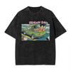 Summer Dragon Ball Anime Family Parent-Child Washed Ultra-Large Retro T-Shirts High-Quality Elements Streetwear Clothes Tee