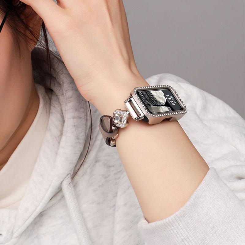 Бриллиантовый чехол для HUAWEI Band 10 9 8 Аксессуары Всесторонний Жесткий Полый ПК Бампер Рамка чехол для huawei band10 band9 band8