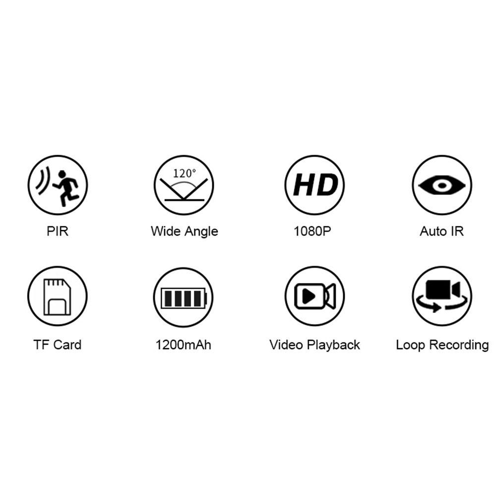 MD29 DVR HD 1080P PIR Motion Camera Night Vision Camcorder Mini инфракрасная камера