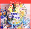 Pokmon Pikachu Complete Party Set With Paper Banners Plates Hats For Kids Birthday Decorations