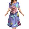 Summer Butterfly Print Women's Dresses Female Plus Size Long Dresses Elegant Dresses For Women's Clothing