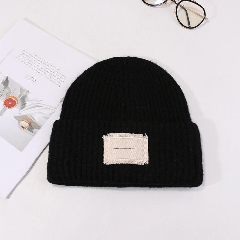 Hats for Women In Autumn and Winter Warm Face Showing Small Wool Hat Big Head Versatile Ear Protection Knitted Hat Student Korean Style Cold Hat Men
