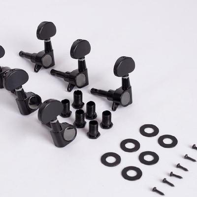 6 шт. Металлические колки для настройки гитары 3 левых 3 правых Головки грифа гитары Ручки Колки Замена Аксессуары для гитары Прочные