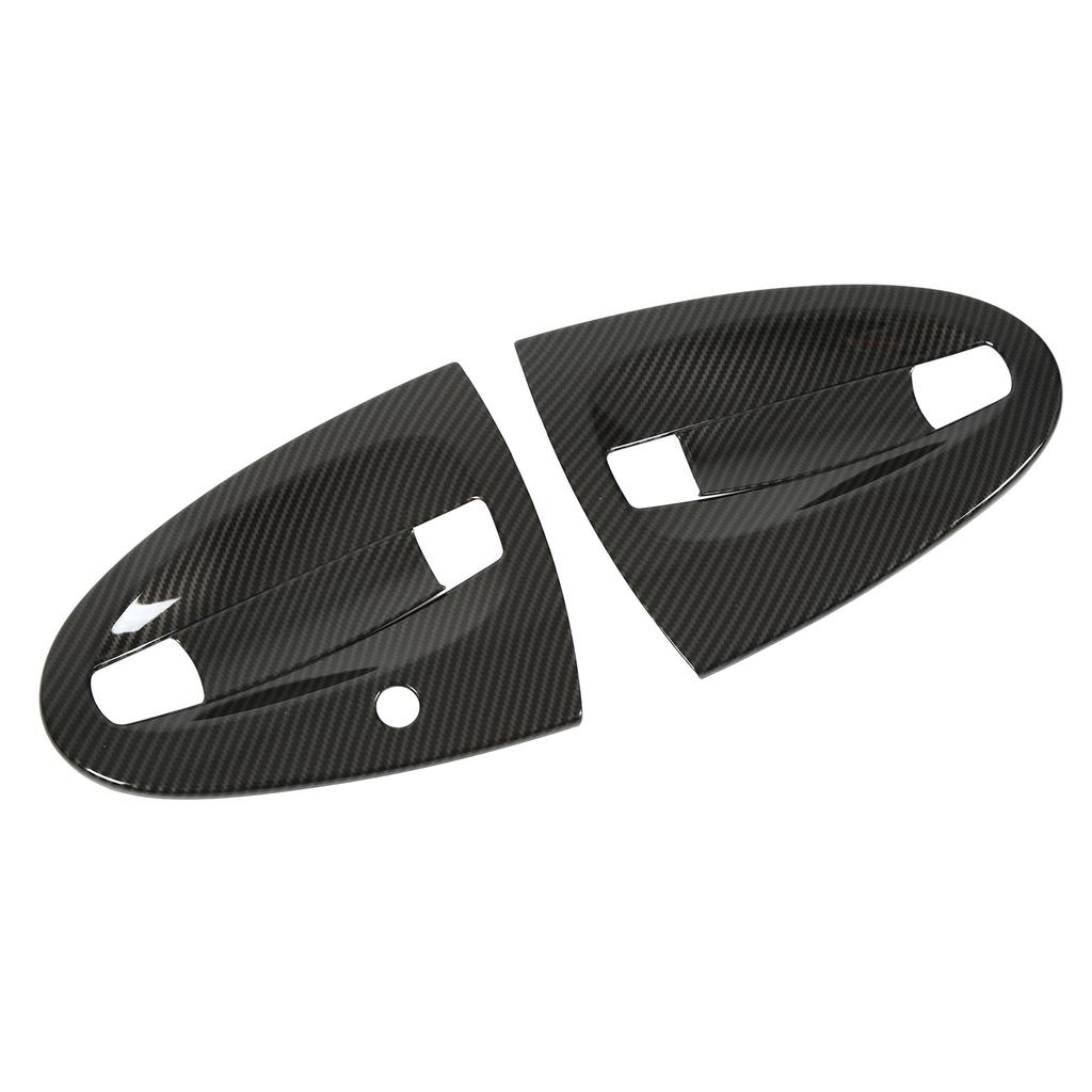 4pcs Carbon Fiber Style Car Exterior Door Handle Bowl Cover Trim Replacement for Smart Fortwo W451
