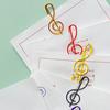 100Pcs Music Note Paper Clips Treble Clef Design Strong Clamping Force Music Page Holders Office School Supplies