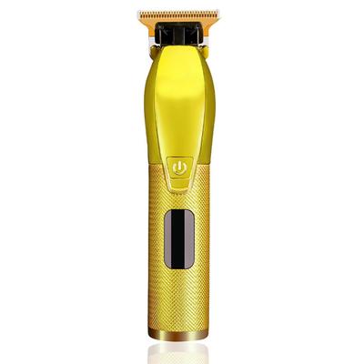 Перезаряжаемая ЖК-машинка для стрижки волос для дома, электрическая парикмахерская, мощная машинка для стрижки волос, металлическая кромка, высокое качество