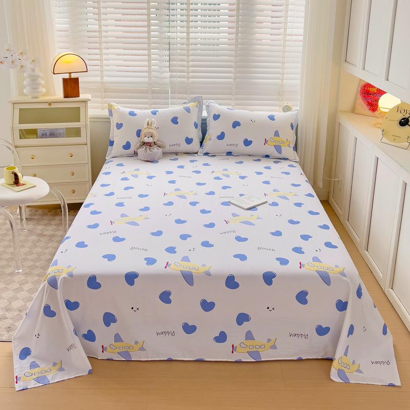 Комплект простыней из 4 предметов «Галактика», хлопковая простыня с изображением созвездия, простыня на резинке с изображением небесного космоса, звездного неба и астрологии, темно-синяя, двойная