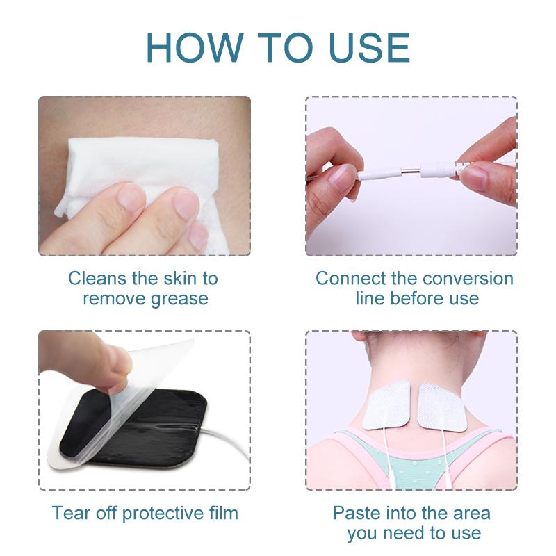 20 шт. электродные подушечки 60x90 мм самоклеящиеся массажеры EMS на десятки единиц PADS6090