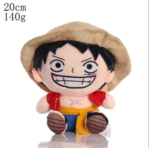РАСПРОДАЖА 20 см Аниме Фигурка OnePiece Зоро Луффи Чоппер Плюшевые Игрушки Милый Мультяшный Плюшевый Зверь Набивные Куклы Подвеска Рождественские Подарки
