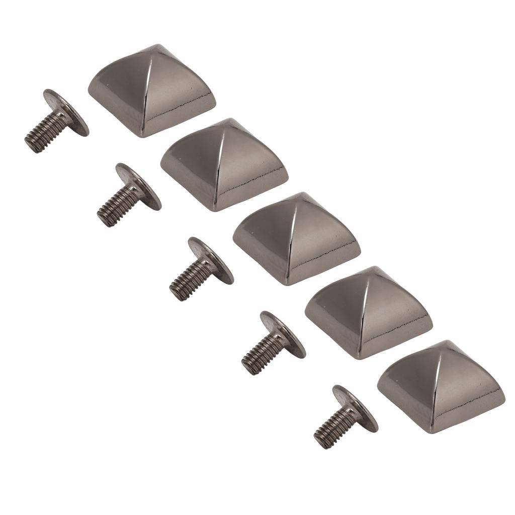 20 шт. 12 мм пирамидальные заклепки с 4 углами, заклепки с квадратным заостренным винтом из цинкового сплава, набор для ремней, сумок, шляп