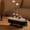Titanic Ship Model Decoration Air Humidifier 250Ml Essential Oil Diffuser Jellyfish Smoke Ring Spray Aroma Diffuser For Home
