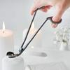 Stainless Steel Candle Wick Trimmer Scissors Trim Cutter Extinguisher Horn Shape Cover Tool