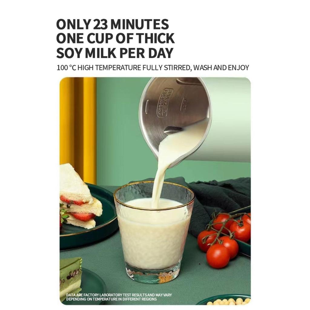 350ml Portable Soy Milk Machine with Juicer, Blender and Safety Switch