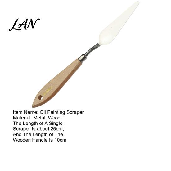 Acrylic Painting Tool Oil Scraper, Stainless Steel Palette Knives with Wood Handle Paint Spatula for Mixing Scraping And Layering Art Supplies Knife