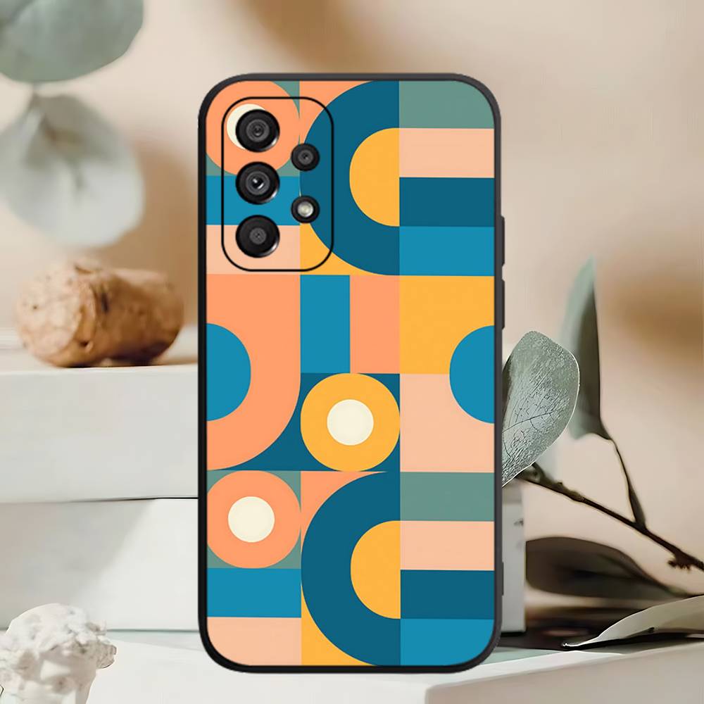 Геометрический Баухаус Арт Чехол для Телефона для Samsung A 52 53 21 32 13 12 71 31 51 40 72 73 70 22 42 50 30 20 21 Оболочка