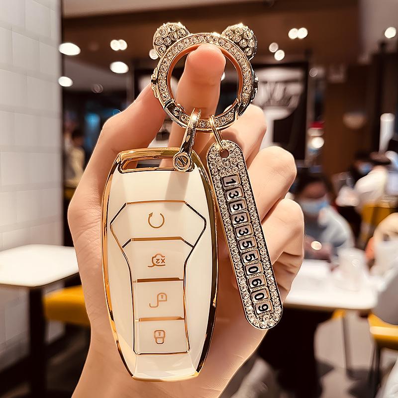 Dedicated Byd Car Key Sleeve YuanProQinplusdmiNew EnergyEVDolphind1Bag