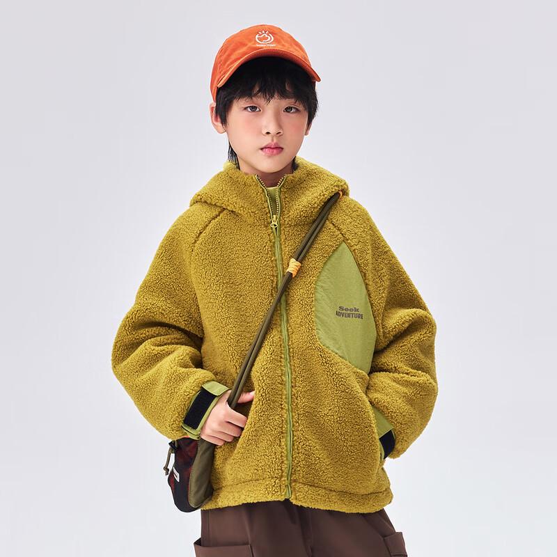Детская зимняя флисовая куртка с капюшоном EBAER