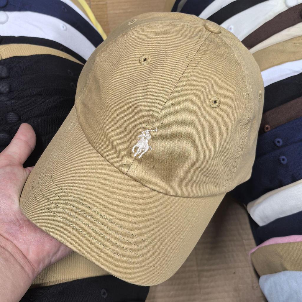 RL Ralph Gray Бейсболка-поло с вышивкой логотипа-лошадки - Унисекс, мягкий верх