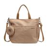 Large Capacity Oxford Tote Bag Waterproof Lightweight Shoulder Bag with Round Coin Purse Wear Resistant Crossbody Bag Student