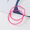Green Diameter 6CM Wedding Women Candy Color Jewelry Fashion Accessories Ear Studs Hoop Earrings