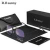 RBsunny Classic Blue Ray Blocking Glasses Square Thin Frame Women Men Anti Blue Light Glasses Alloy Transparent Lenses Eyewear