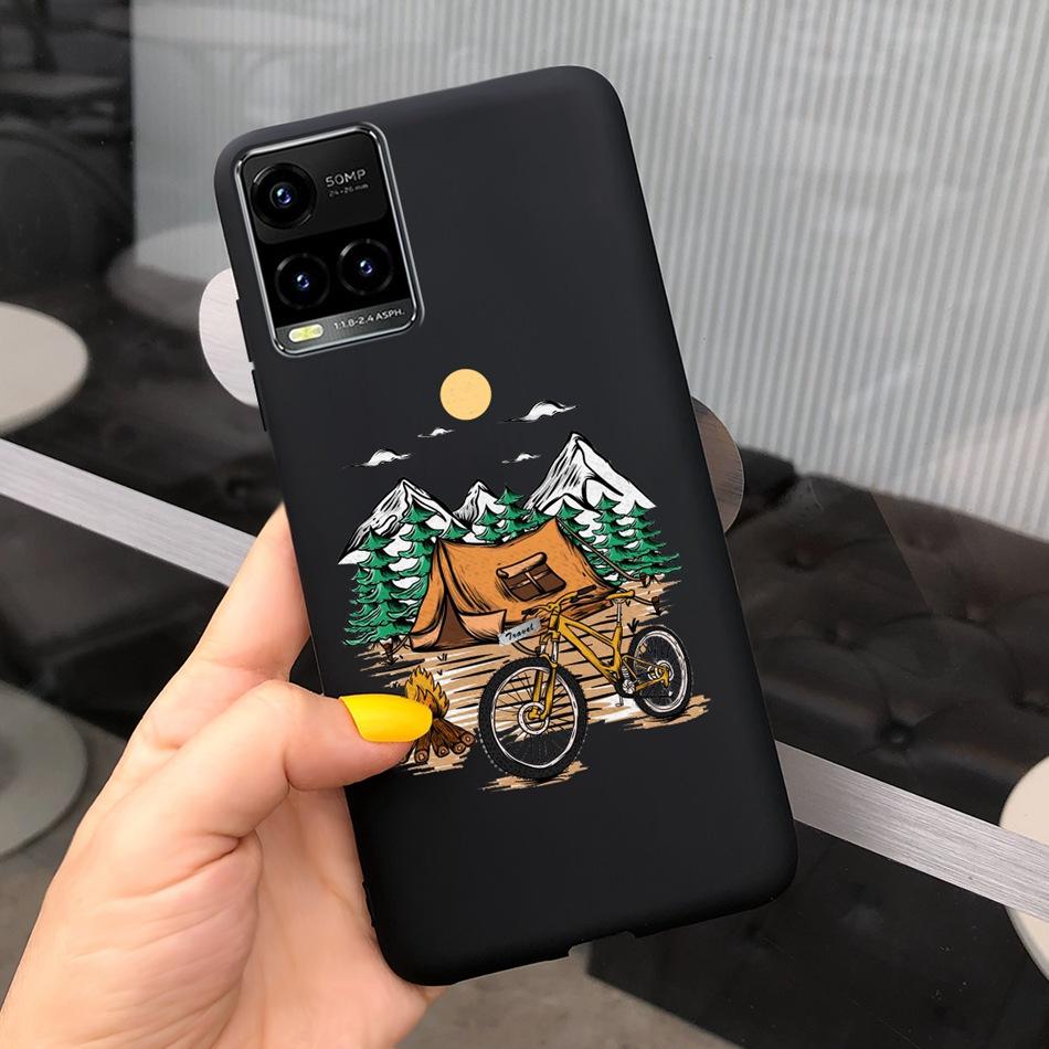 Мультяшный чехол для телефона Vivo Y21 2021 Y21S Y 21 V2110 V2111 Конфетный силиконовый чехол Задняя крышка для Vivo Y33S Y 33S V2109 Чехол Funda