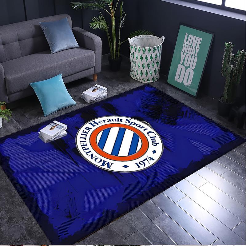 1PC rug Montpellier Sport Club Carpet, Chair Rug,Area Rug for Office Bedroom living rooms bedroom, Doormat decor Christmas fan gifts