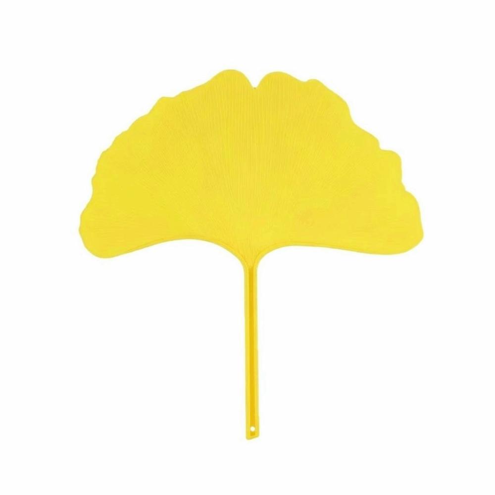 Durable Ginkgo Biloba Fan Artificial Summer Cooling Fan Portable Apricot Fan Summer