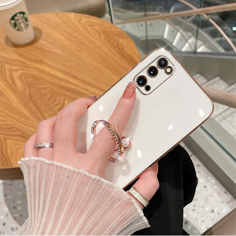 Чехол с блестящим кольцом-подставкой и милым медведем для iphone 14 13 12 11 Pro max/Samsung S22 S21 S23 Ultra A13 A23 A33 A53 A12 A22 A32 A52 A14 A54/Redmi