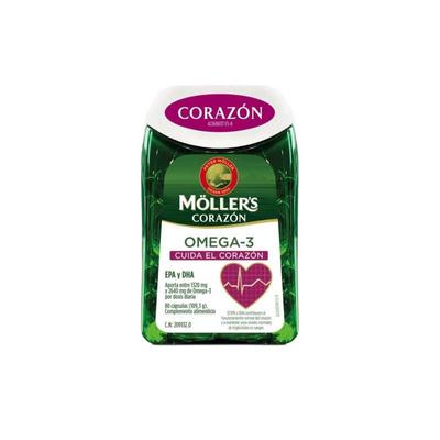 Moller's Heart Omega-3 80 капсул