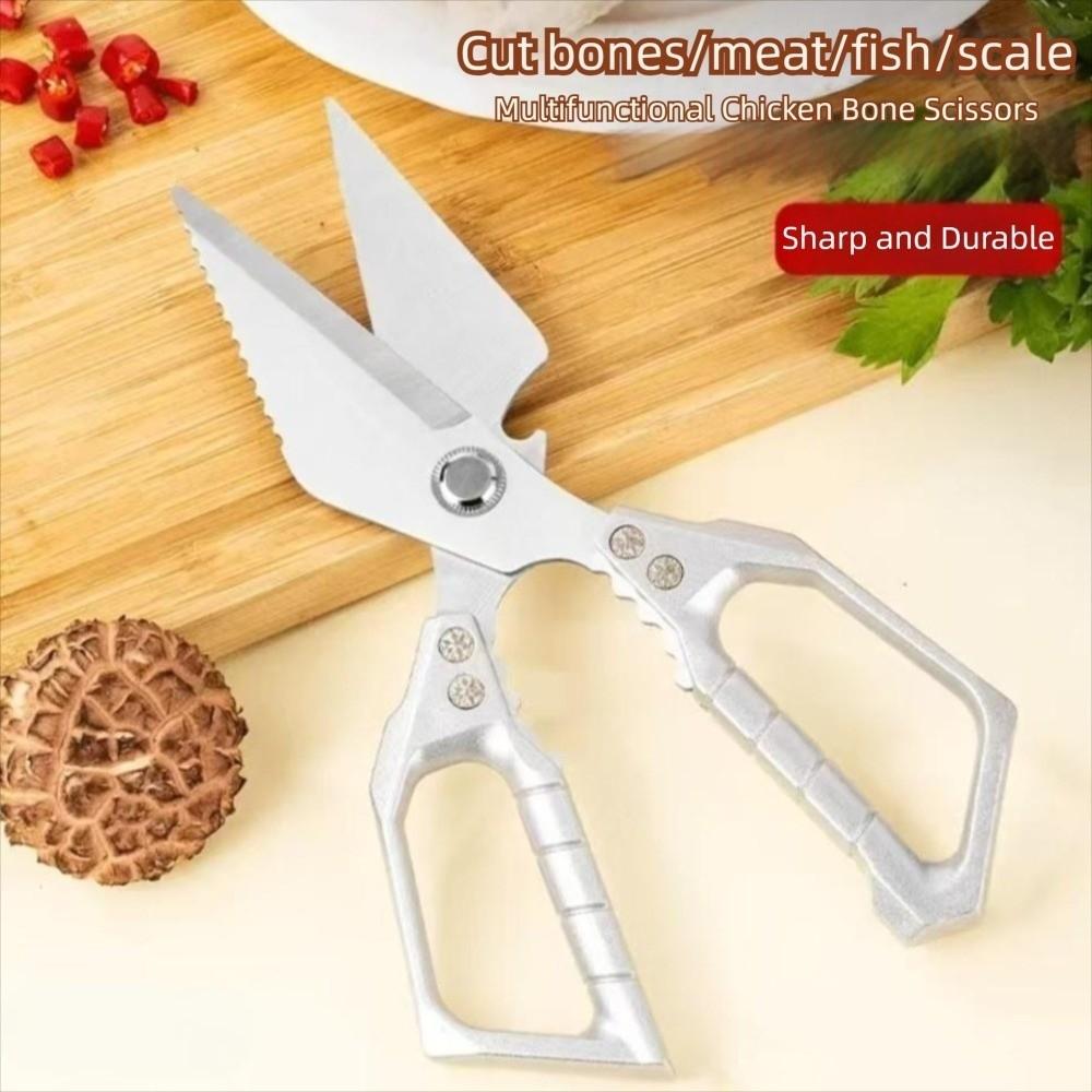 Stainless Steel Poultry Shears Ultra Sharp Chicken Bone Scissors Boning Scissors  For Camping