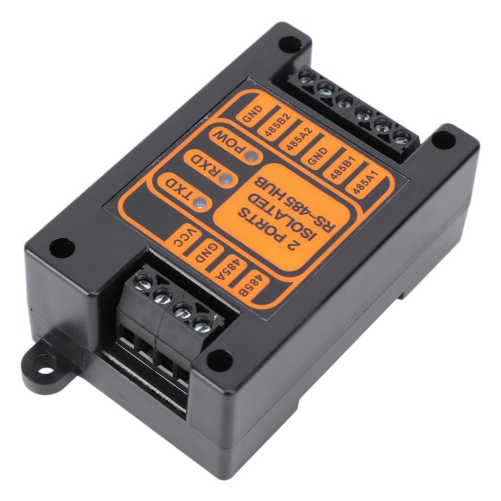 2 Ports Isolated Hub Serial Converter Automatic Isolated Hub 1 in 2 Out Industrial Isolated Hub for Outdoor Engineering Applications