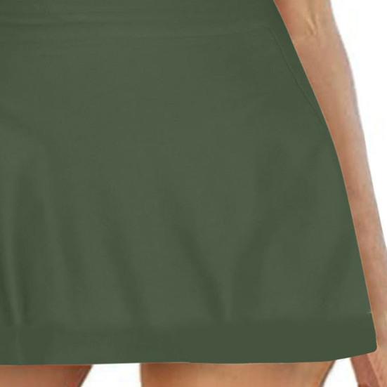 Women Swimsuit Sling Sleeveless High Waist Bathing Suit One-Piece Beachwear Solid Color Quick Drying Monokini