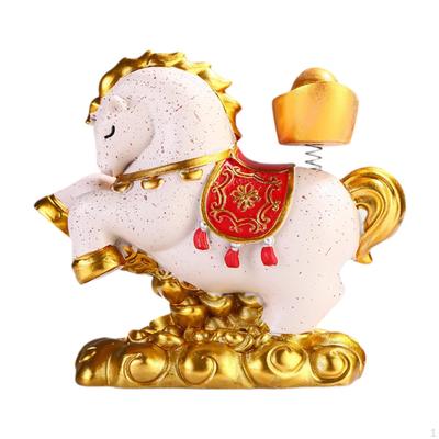 Фигурка, Маленькая скульптура лошади, Фигурка животного, Фэншуй-украшение из смолы, Творческий поделочный предмет с тонкой работой