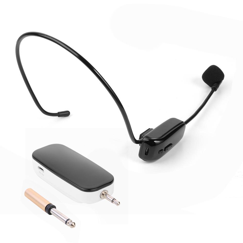 Ручной беспроводной микрофон УВЧ гарнитура 2 в 1 Профессиональный головной микрофон Диапазон 30 м для обучения Усилитель голоса Сценические динамики