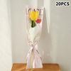 Waterproof Bouquet Plastic Bag Transparent Flower Wrapping Paper New Rose Packaging Bags