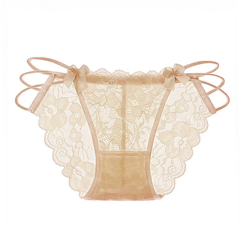 Luxury Women's Lace Panties - Sexy, Low Waist, Transparent, Hip-Lift Design