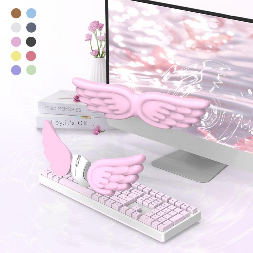 Angel Wing Mouse Pad Memory Foam Keyboard Palm Rest New Wrist Support  for Office and Gaming
