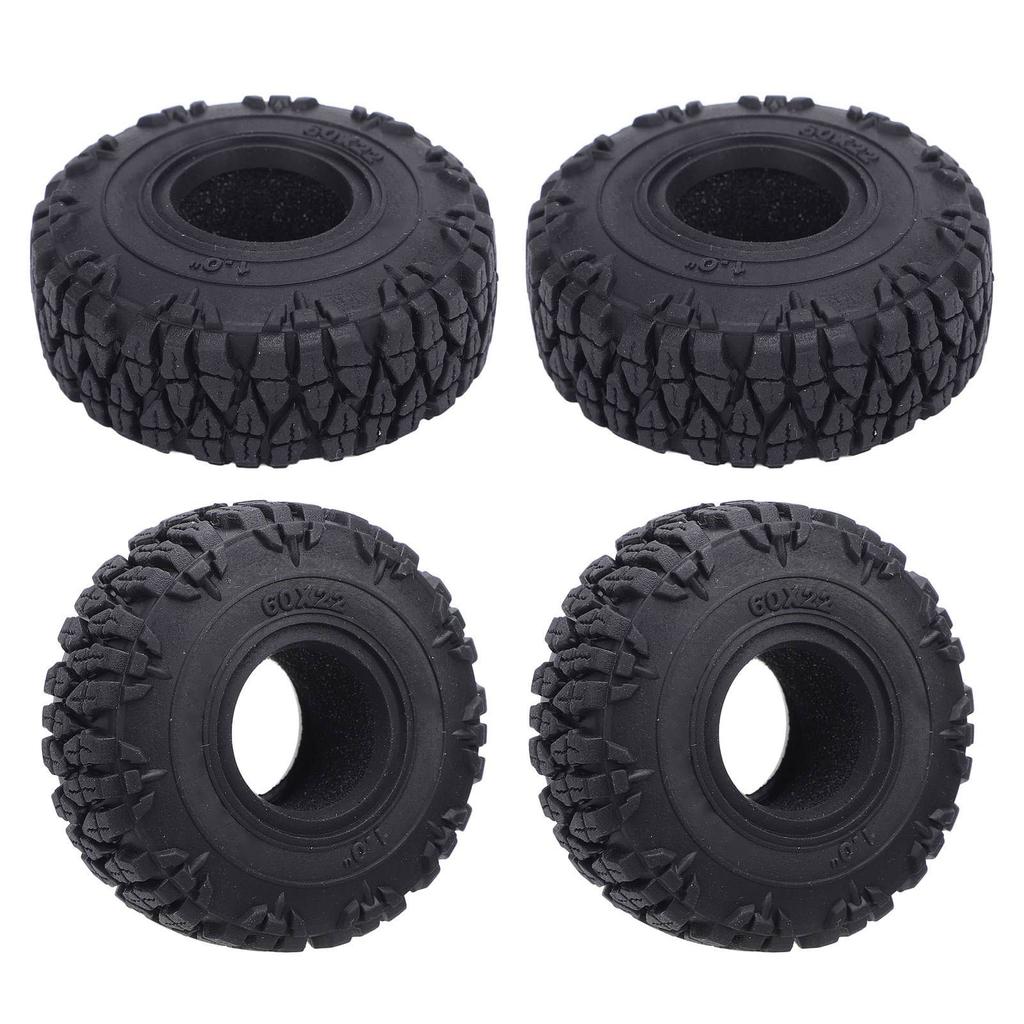 RC Wheel Tire with Hub Plastic Enhanced Handling High Simulation RC Crawler Tire for Axial SCX24 1/24 RC Wheel Tire