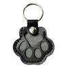Pet Hair Storage Keychain Faux Leather Paw Shape Fillable Pendant Keychain with Keyring Pet Memorial Keychain Keepsake Gift for Dog Cat Lovers