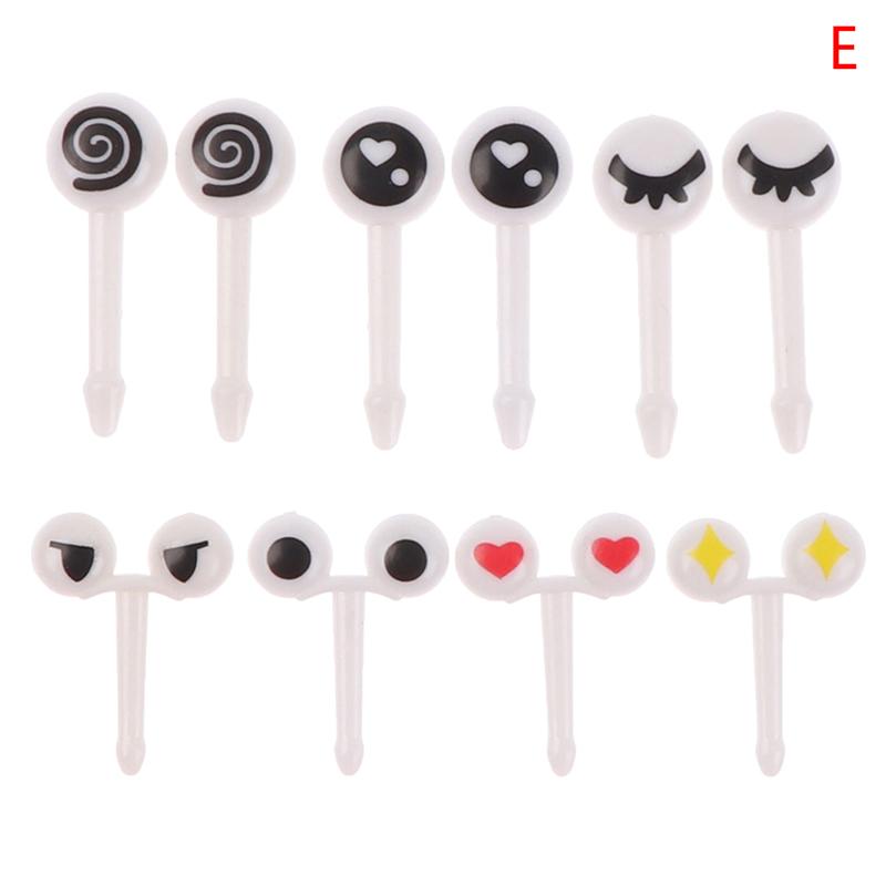 6/10 шт./уп. мини мультяшные детские шпажки для десертов и закусок, украшение для ланч-боксов бенто