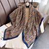 Brand Twill Silk Scarf Women Luxury Shawl Wrap 90cm Square Headband Print Neck Tie Female Hijab Satin Echarpe 2025 Bandana