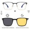 6127 Мужские полуободковые магнитные многофункциональные солнцезащитные очки: Поляризованные и совместимые с рецептурными линзами