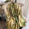 High-quality Luxurious Silk Scarves Headband Scarfs Neck Scarf For Women Chain Silk Scarf Women's Decorative Shawl