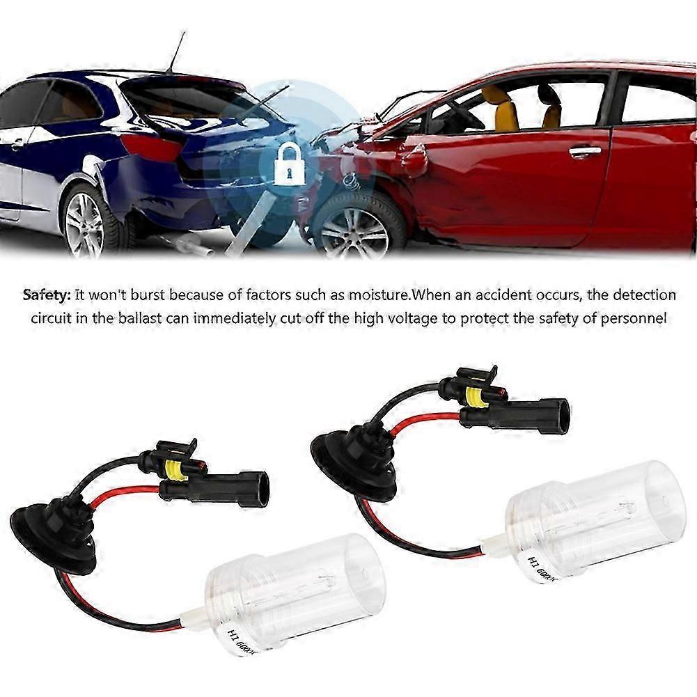 H1 6000K 100W 2PCS High Brightness Xenon Headlight Replacement Bulbs