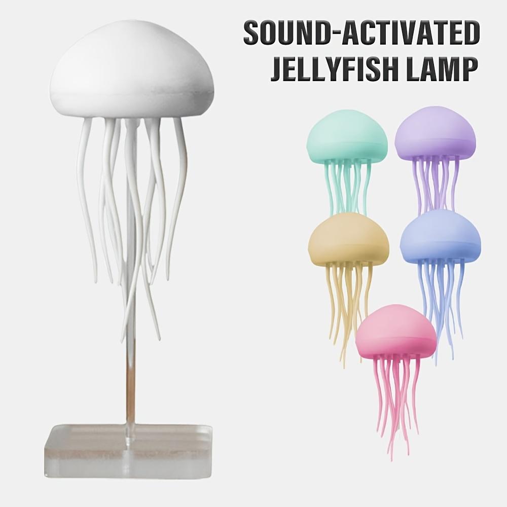 Настольная лампа «Медуза», современный светодиодный ночник с регулируемой яркостью, регулируемая смена цветов, зарядка через USB, с полированным пластиковым основанием для домашнего декора