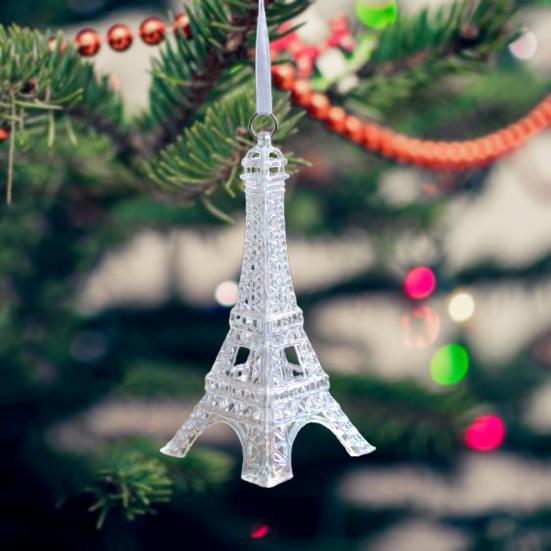 Рождественское украшение Милая 3D карета Балерина Бабочка Лось Колокольчик Шармы Прозрачный Цветной Акриловый Подвесной Кулон Украшения для Рождественской елки Дом